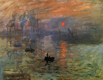 'Impression, Soleil Levant', quadro de Claude Monet.