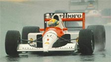 Senna, o rei da chuva.