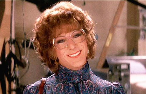 Dustin Hoffman como Dorothy Michaels em Tootsie.