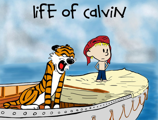 Ilustração sobre Pi, Calvin e Haroldo que encontrei no Reddit.