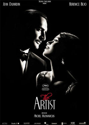 Cartaz do filme O Artista, indicado a 10 categorias do Oscar 2012