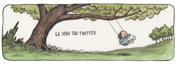 A vida sem Twitter segundo Liniers.